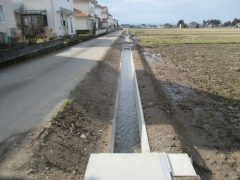 施工事例：用水路の改修工事