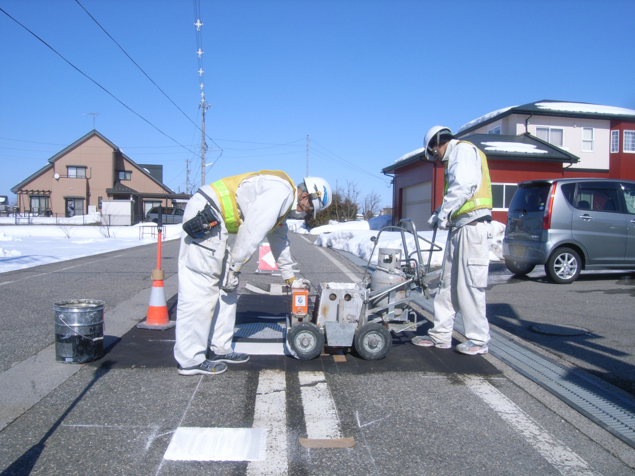 道路区画線(白線・ライン引き)６