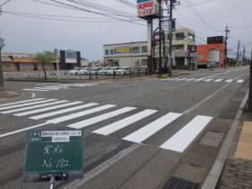 横断歩道等標示塗替１工区工事 (2)