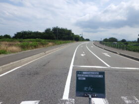 一般県道小竹諏訪川原線外県単独交通安全施設区画線設置工事 (3)