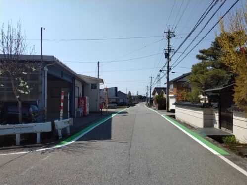 一般県道谷口沢新線外県単独道路改良(フレッシュアップ)区画線設置工工事